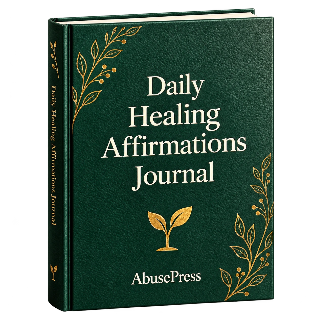 Daily Healing Affirmations Journal illustrated guide